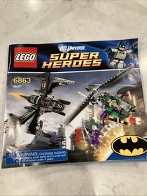 LEGO DC Super Heroes 6863 Batman Batwing Battle Gotham 98% COMPLETE Instructions