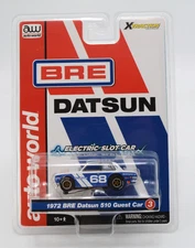 Auto World Xtraction BRE 1972 Datsun 510 Guest Car #68 HO Scale Slot Car