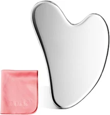Stainless Steel Gua Sha Facial Tool with Big Size – Lymphatic Drainage Massage
