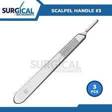 3 Pcs Scalpel/BP Handle Surgical Dental Veterinary Instrument 3 German Grade