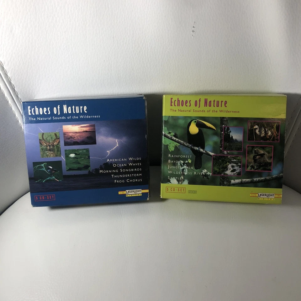 Lot Of 8 Echoes Of Nature Relaxation CDs Sounds Of Wilderness Birds Rainforest - Image 2 of 2