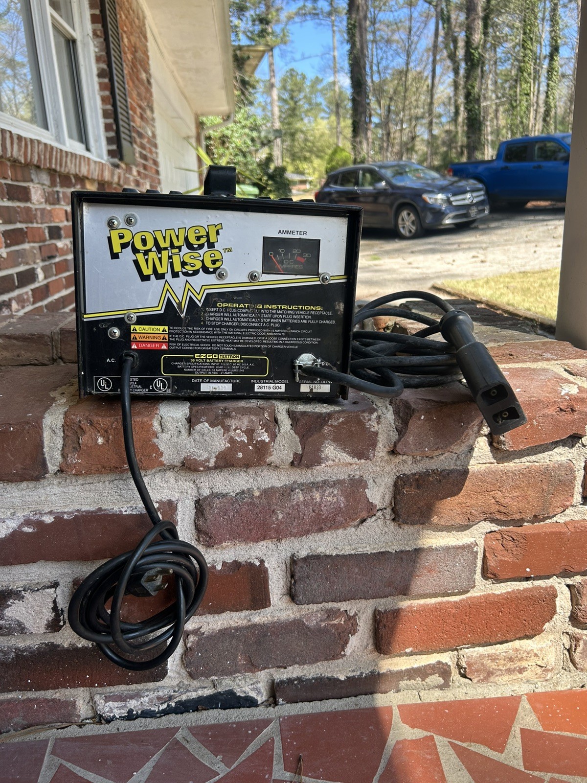 EZ-GO Power Wise Textron Golf Cart Battery Charger 36 Volt Model #28115 G04
