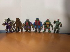 Vintage 1990s Teenage Mutant Ninja Turtles TMNT Movie Star Figures Lot of 6
