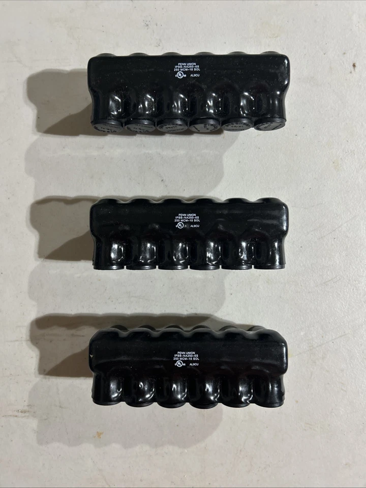 Penn Union IPBB-NA250-6S 250 McM-10 SOL AL9CU New Polaris Lugs Lot of 3 - Image 2 of 4
