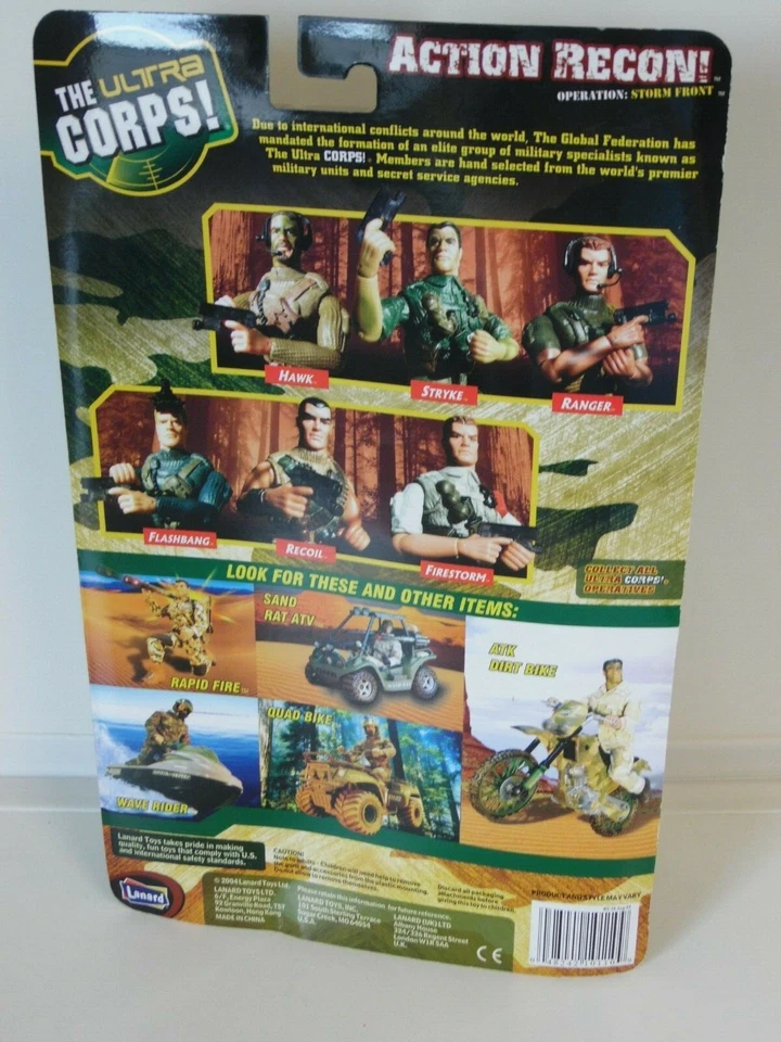 ¡El Ultra Cuerpo! Recoil Lanard 2004 ¡Recono de acción! con armas extra Foto 4 de 4