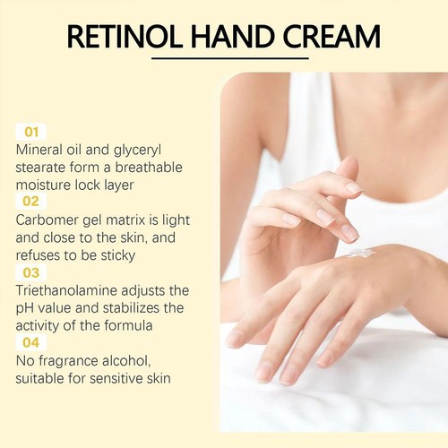 Crema de Manos Retinol Hidratante Alivio Anti Envejecimiento -50gaw3q 63SH OK0I - Imagen 12 de 17