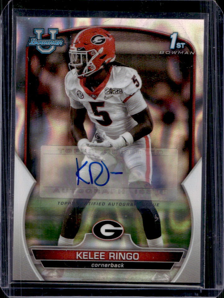 2022 Bowman University Chrome Kelee Ringo Lava Refractor Rookie RC Auto #63/199