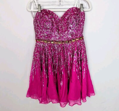 lace bodycon dress homecoming Sherri Hill 55215 main image 0
