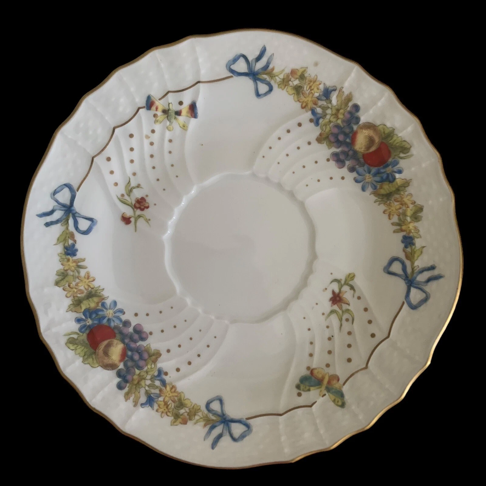 Richard Ginori Farfalle Fiorite Tea Saucer - Thumbnail 2