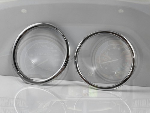 Pour BMW R 1150 RT Anneaux polis en aluminium pour ensemble d'indicateurs - Picture 2 of 8