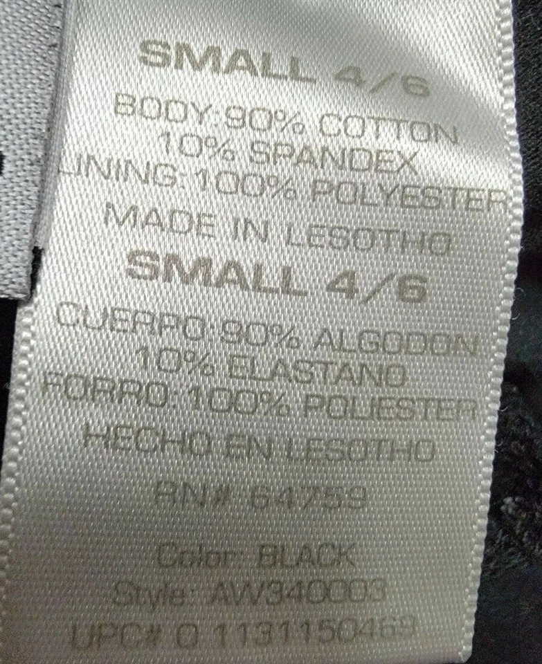 Athletic Works женщин мотоциклиста шорты размер S маленький 4/6 черный - Изображение 3 из 4