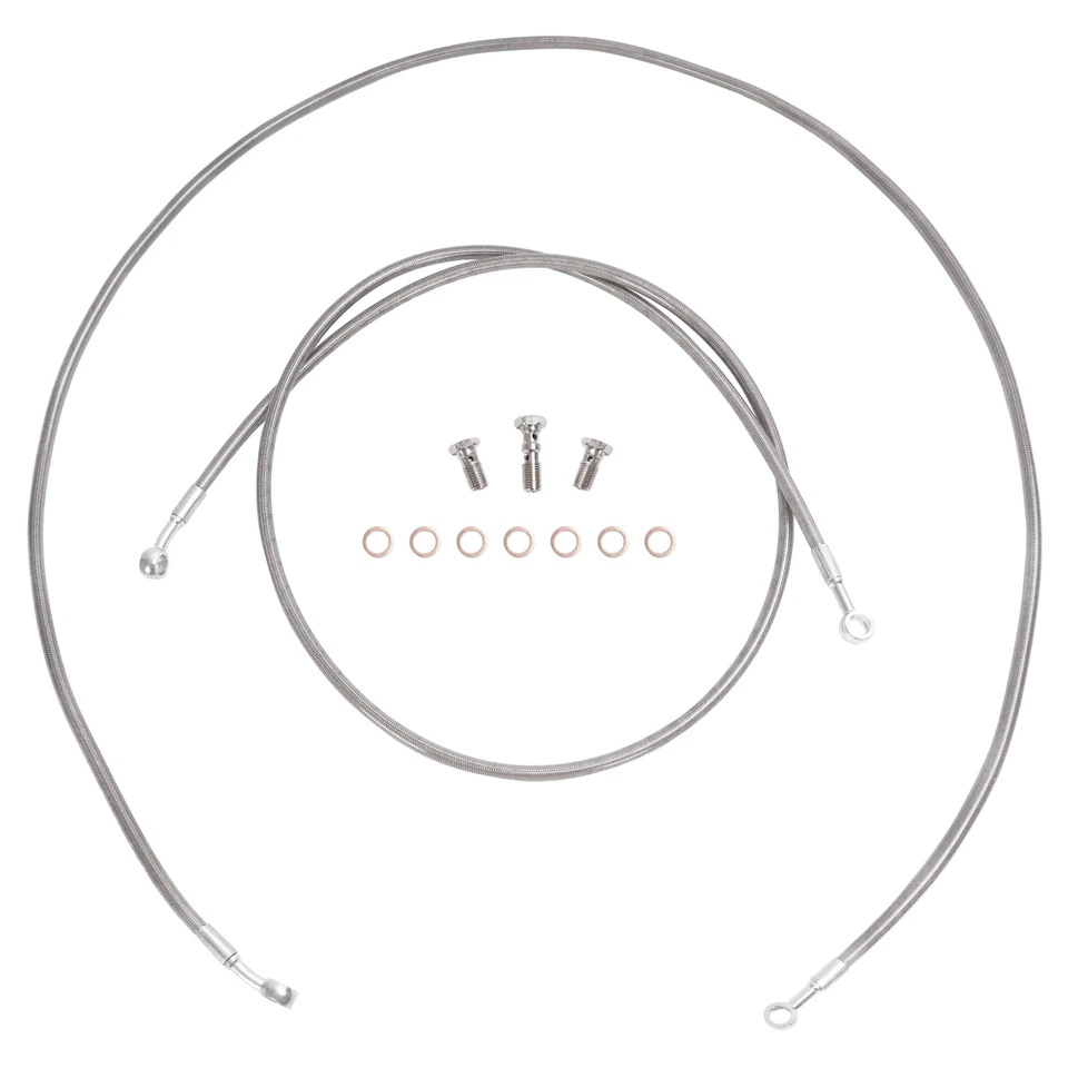 Передняя плетеная гоночная тормозная магистраль из нержавеющей стали + 3 дюйма для Yamaha Blaster 200 1989-2006 - Изображение 4 из 4