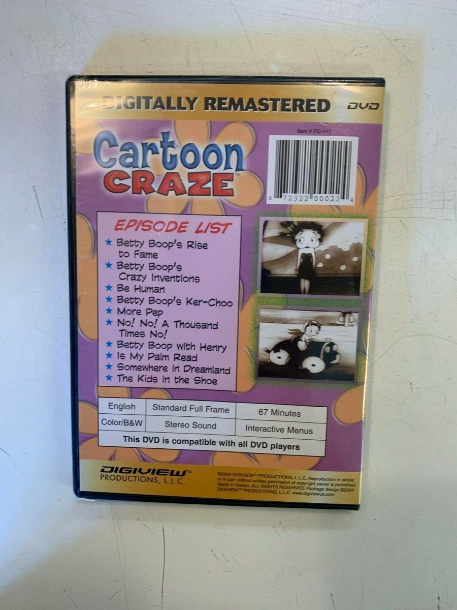 2004 Cartoon Craze Betty Boop Friends Somewhere In Dreamland DVD