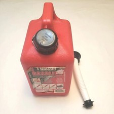 Midwest Gas Can 1 Gallon Red Plastic Pre Ban Cap Spout Dispenser Unvented