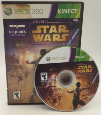 Microsoft XBOX 360 Star Wars Kinect Lucas Arts TESTED No Manual