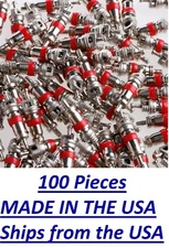 100 ea VALVE STEM CORE TIRE PRESSURE SENSOR CORES TPMS Universal bulk lot VA-01