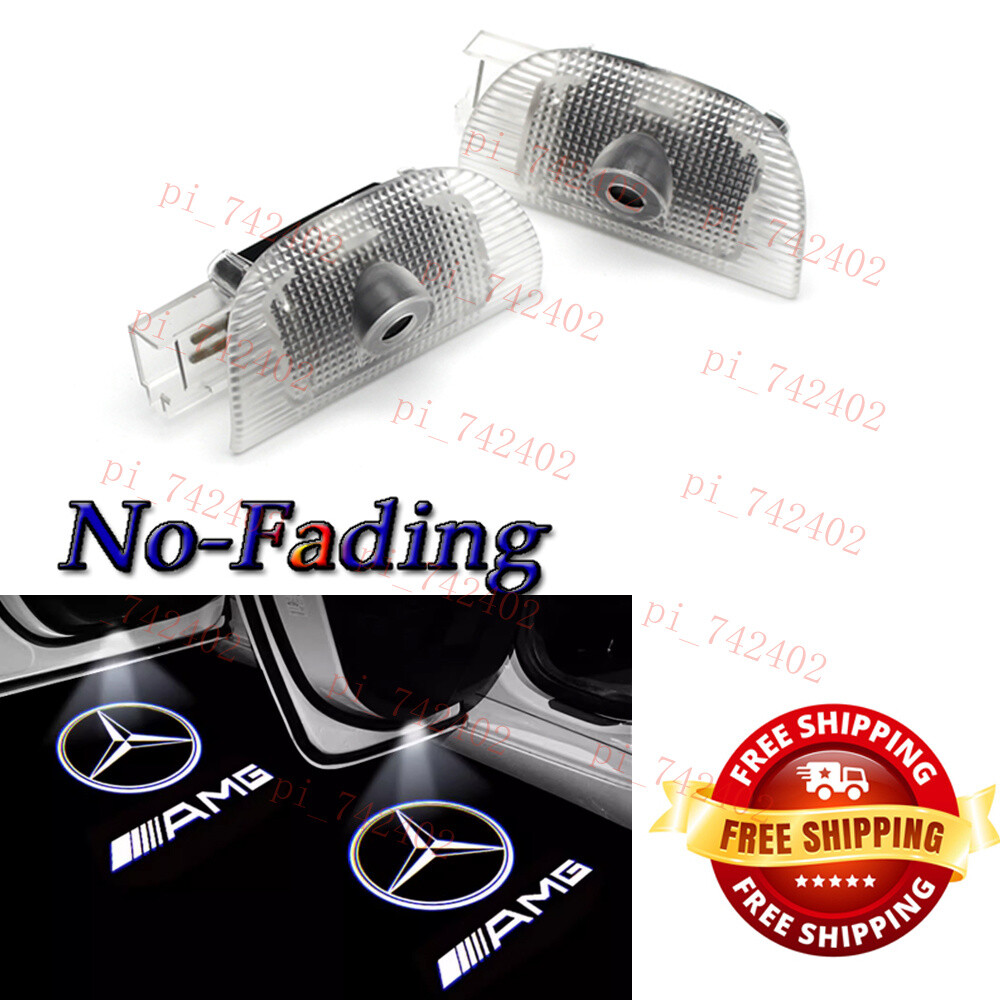 2pc For S-CLASS W220 Car Door Projector Shadow Light Kit 1995-2005 AMG