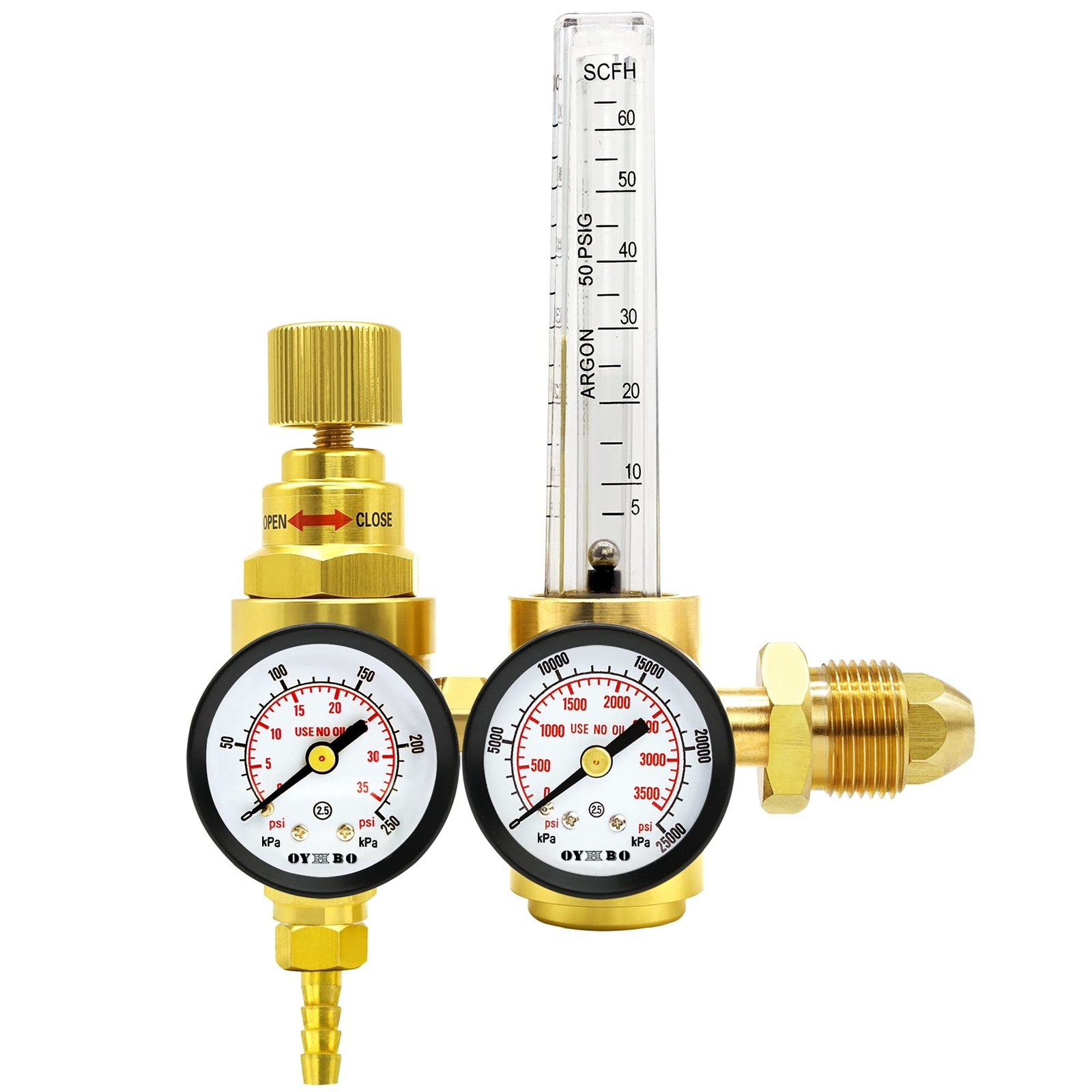 Argon MIG TIG Flow Meter CO2 Regulator Welding 2 Gauges Gas Regulator Gas-sav...