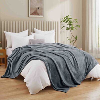 250gsm TOP Quality Fleece Throw Blanket for Couch Sofa or Bed Blanket