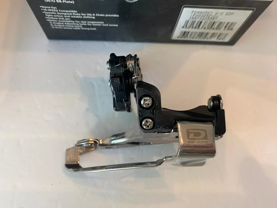 new Shimano XTR FD-M985-E2 E-Type FRONT DERAILLEUR 2x10-speed w/o Plate - Image 3 of 4