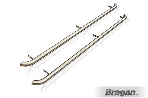 Side bars Curved For Ford Custom SWB 2018-2023 Van Stainless Steel Accessories - Picture 7 of 9
