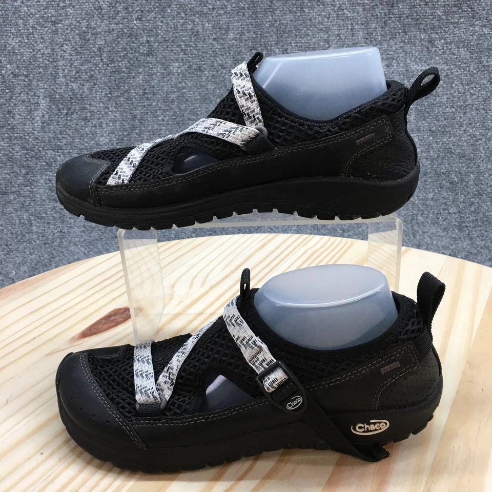 Zapatos Chaco Juveniles 4 Odyssey Agua Negro Malla Comodidad Punta Redonda Baja J180279 Foto 2 de 4