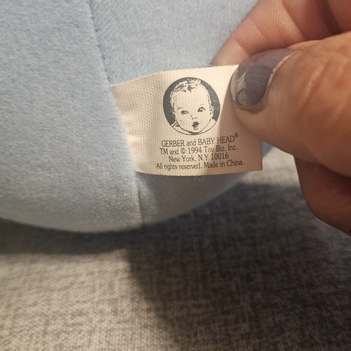 Vintage 1994 Gerber Playtime Baby Plush activity doll Phone Rattle Mirror - Picture 20 of 21