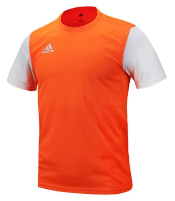 Adidas Men ESTRO 19 Shirts Running Orange T-Shirt Casual Tee Top Jersey DP3236