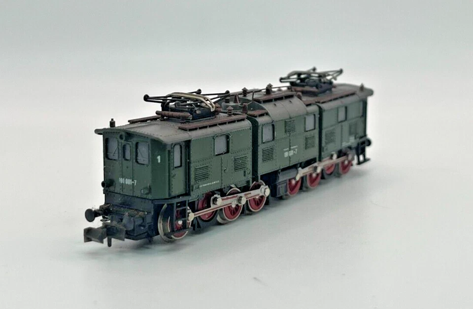 Locomotora Eléctrica Escala N Roco 191 001-7 Caja Verde Org Foto 2 de 4