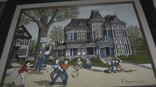 h hargrove print boys playing basketball vintage - Picture 3 of 3