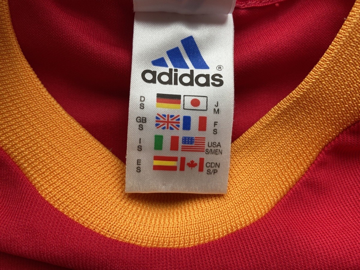 SPAIN 2002 2004 HOME FOOTBALL SHIRT SOCCER JERSEY ADIDAS SPAIN 2002 2004 HOME FOOTBALL SHIRT SOCCER JERSEY ADIDAS