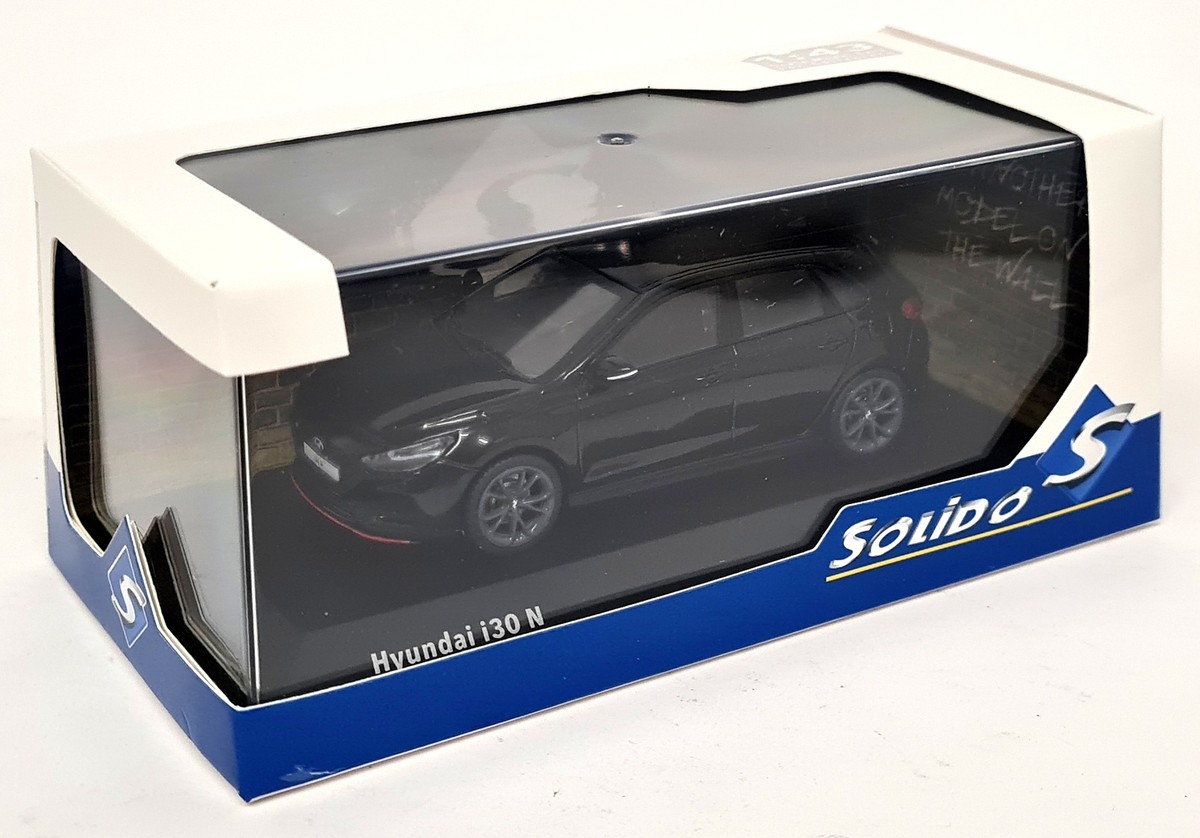 Modèle Réduit Hyundai Modèle Réduit SOLIDO Hyundai I30N Black 2022 - Échelle 1:43 Avec Portières Ouvrantes Solido 1/43