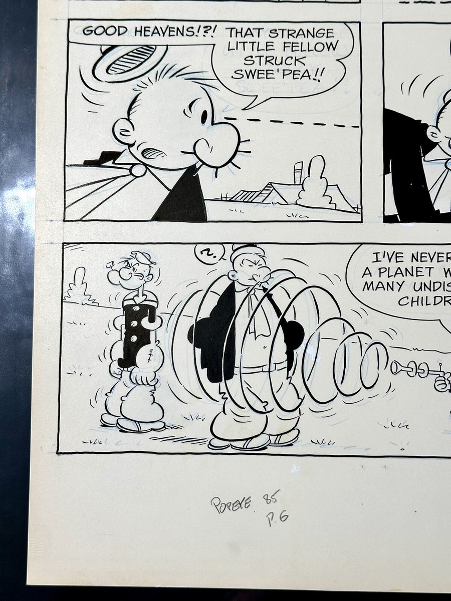 Bud Sagendorf Original Popeye The Sailor #85 Comic Book Interior
