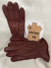Mens Quality Deerskin Leather Dress Gloves - Style A