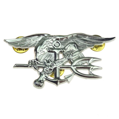 US NAVY SEAL EAGLE ANCHOR TRIDENT METAL MEDAL BADGE INSIGNIA