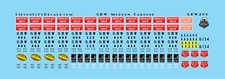 Green Bay & Western Modern Caboose Decals HO Scale
