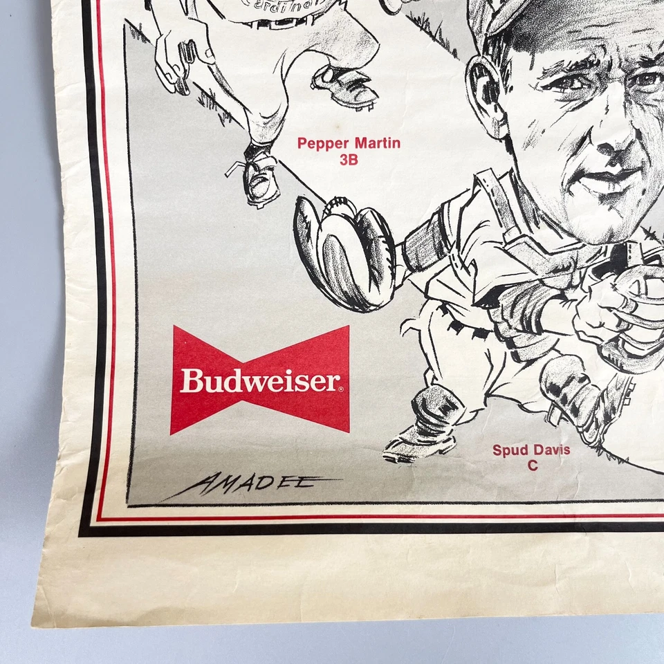 St. Louis Cardinals 1934 World Series Gas House Gang 50th Anniv Poster 1984 - Image 4 of 4