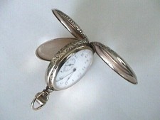 VINTAGE WALTHAM 40.5mm 14k SOLID GOLD DOUBLE HUNTING CASE POCKET WATCH