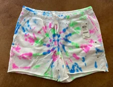 New Jenni by Jennifer Moore Women Lounge Shorts, Tie-dye Swirl, X-Small