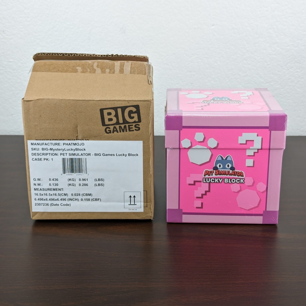 Big Games Roblox Pet Simulator X Lucky Block Huge Plush with DLC