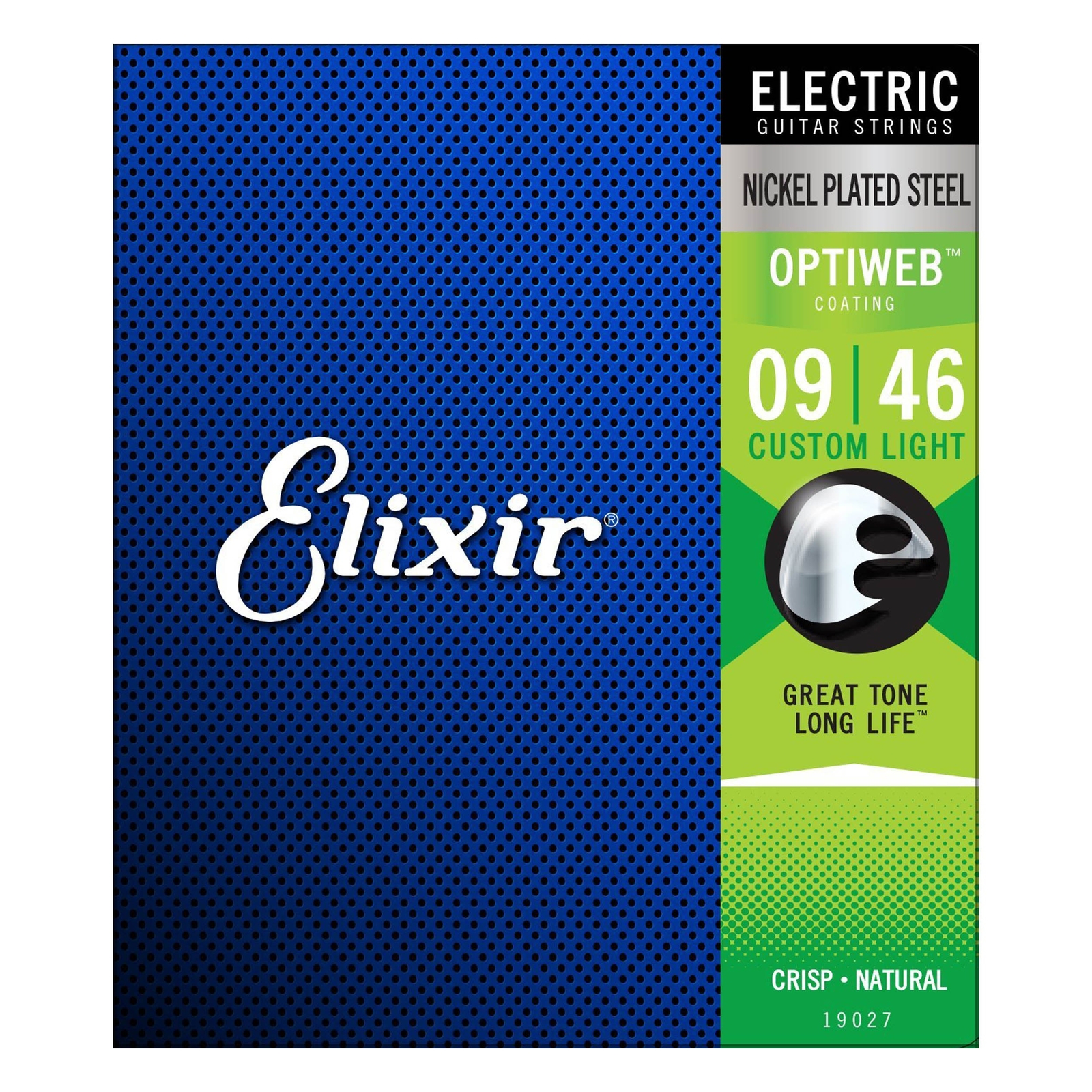 Струны для электрогитары Elixir Strings 19027 с никелевым покрытием, изготовленные на заказ, легкие