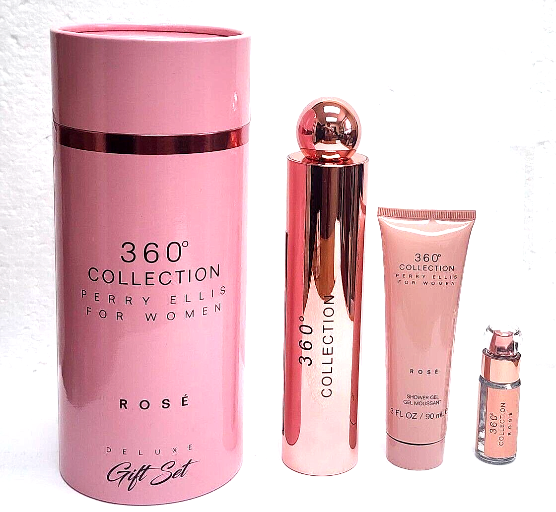 360 COLLECTION ROSE PERRY ELLIS WOMEN GIFT SET PCS