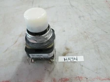 Allen Bradley Illuminated White Push Button Cat# 800-QBH24 24V AC/DC (Used)