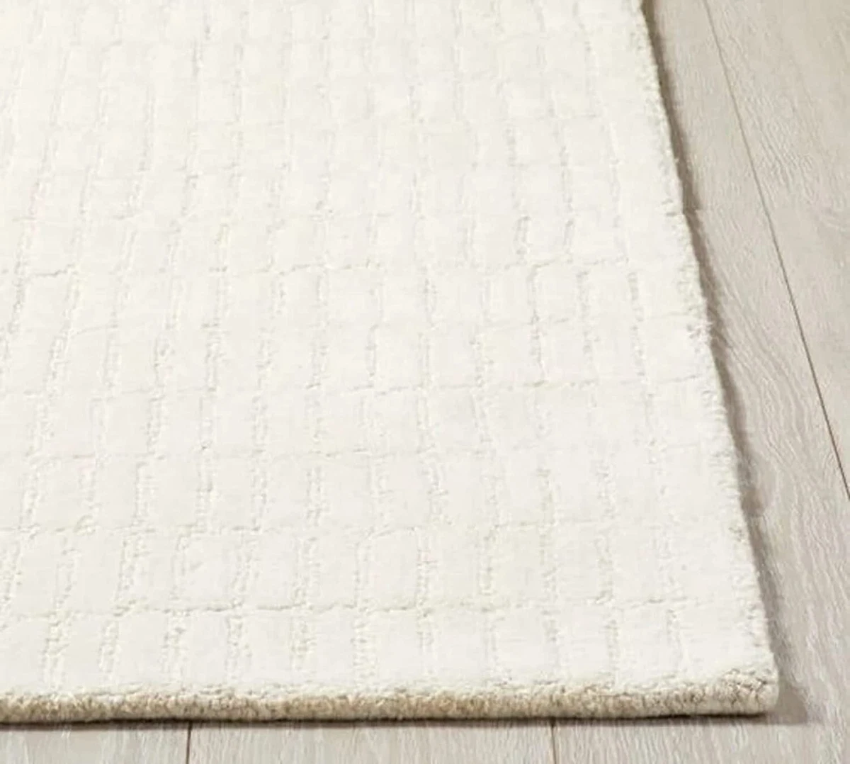 Hand Tufted Capitola White Ivory rug 5X8 6X9 8X10 9X12 wool area