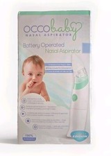 OCCObaby Baby Nasal Aspirator Safe Hygienic Battery Operated with 3 Sizes
