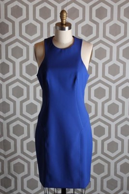 NWT T by Alexander Wang Tech Stretch Suiting Bodycon Dress 8 $390 Iris | eBay