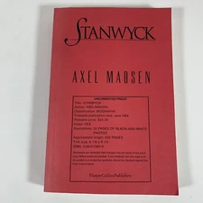 Stanwyck - Uncorrected Proof by Axel Madsen (1994, Harper Collins)