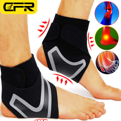 Left&Right Ankle Brace Support Compression Sleeve Pain Relief Plantar Fasciitis