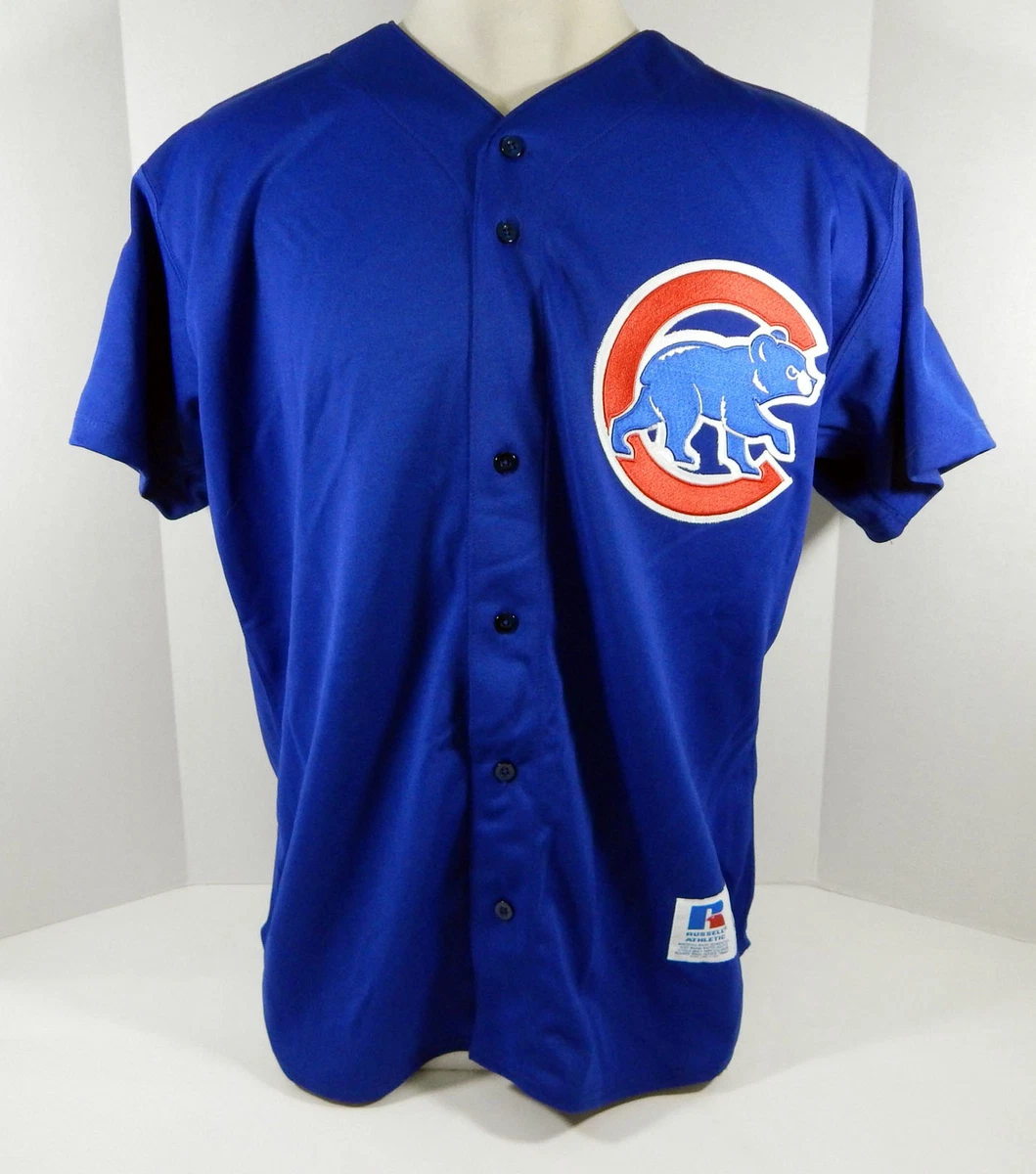 Chicago Cubs Derrick Lee #25 Authentic Blue Jersey Russell Athletic NWT 50  356