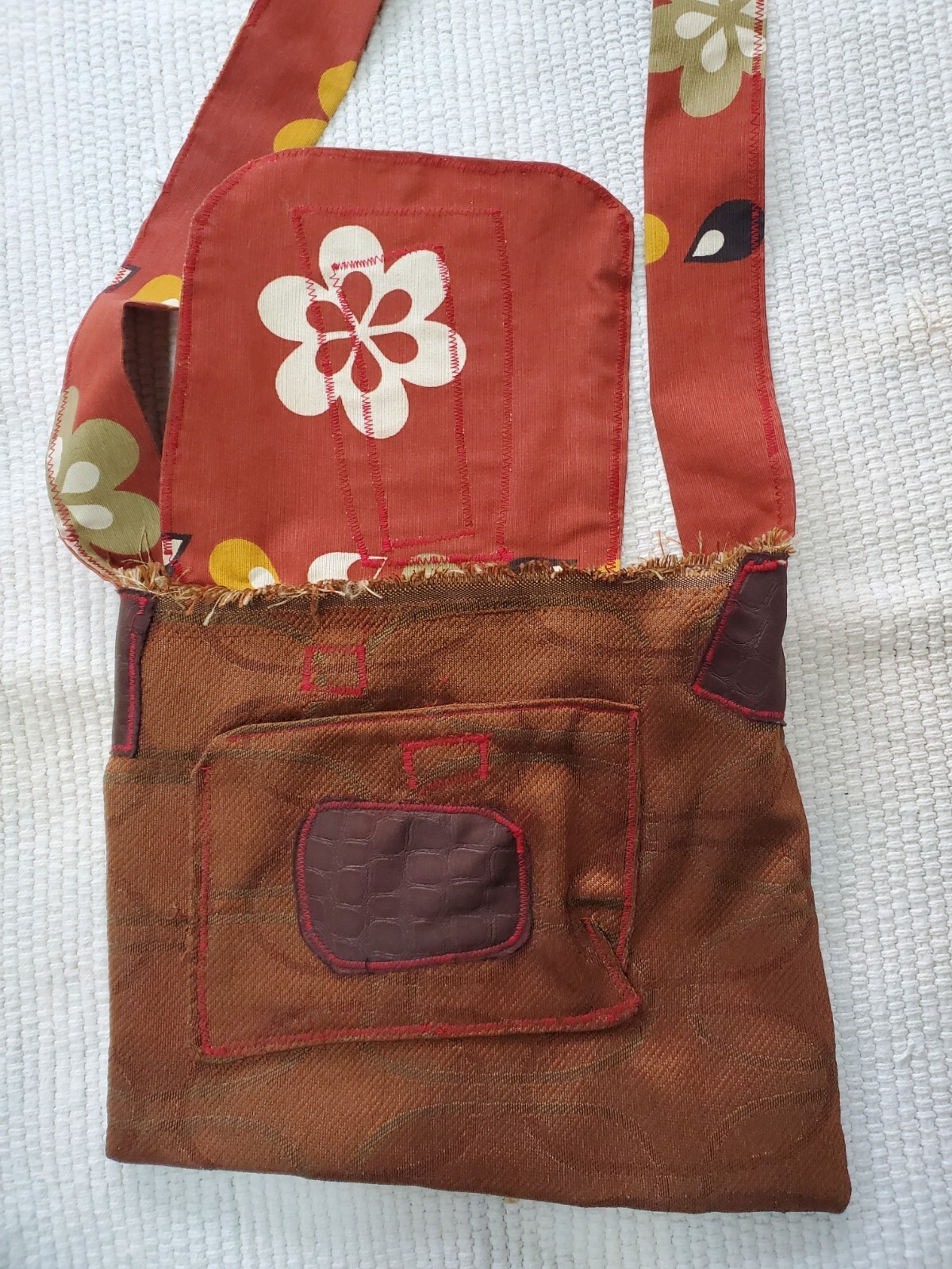 Crossbody Shoulder  Purse Boho Patchwork Artisan … - image 11